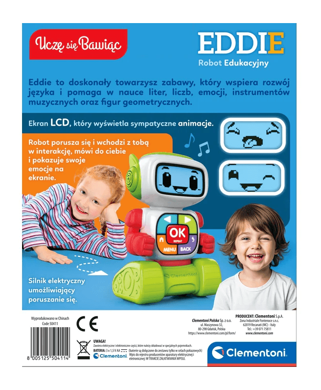 Edukacijski robot Eddie Clementoni, uči se z igro 7