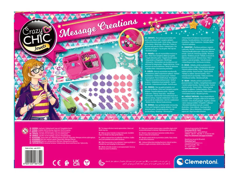 CLEMENTONI Crazy Chic delavnica za nakit z abecedo 6