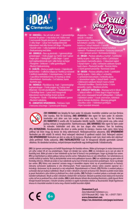Ustvarjalni set Mini tovarna pisal Clementoni 'Sirene' (pisalo) 5
