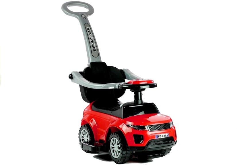 Jeździk/Guralica s potiskalom LEAN CARS 614W, Rdeč