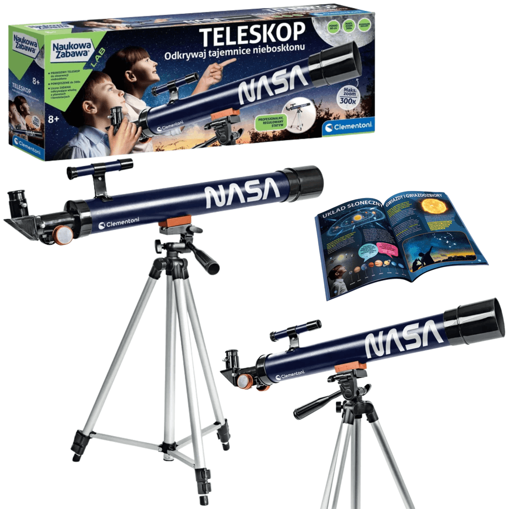 CLEMENTONI Teleskop NASA 300x s slovenskimi navodili