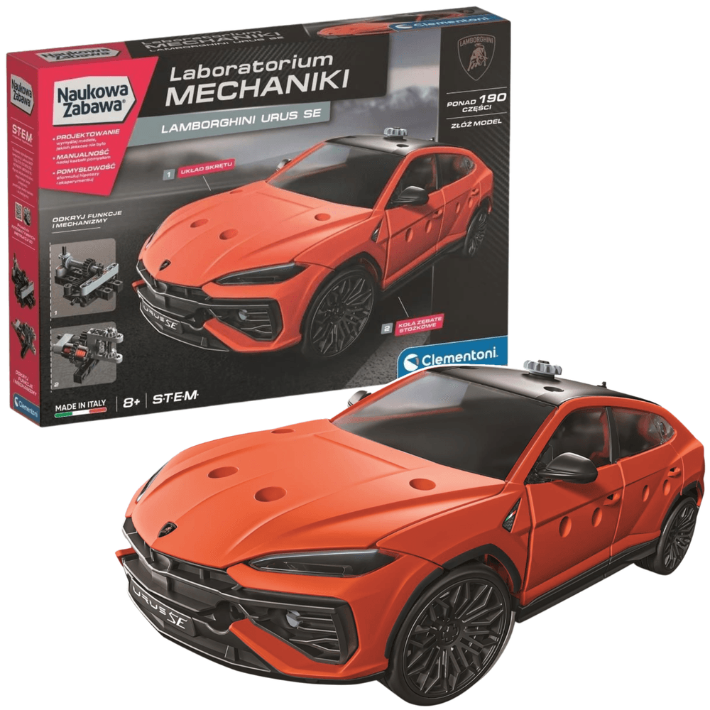 CLEMENTONI znanstveni komplet: Lamborghini Urus, mehanika, SLO