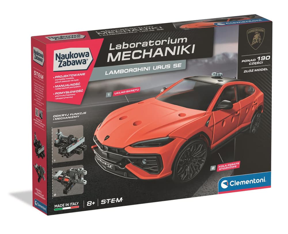 CLEMENTONI znanstveni komplet: Lamborghini Urus, mehanika, SLO 5