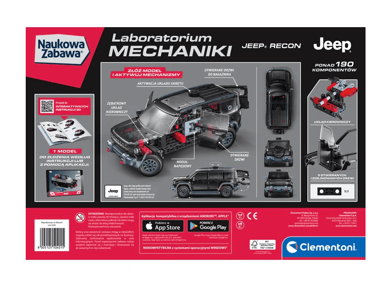 Znanstvena igra Laboratorij mehanike Jeep Recon CLEMENTONI 4