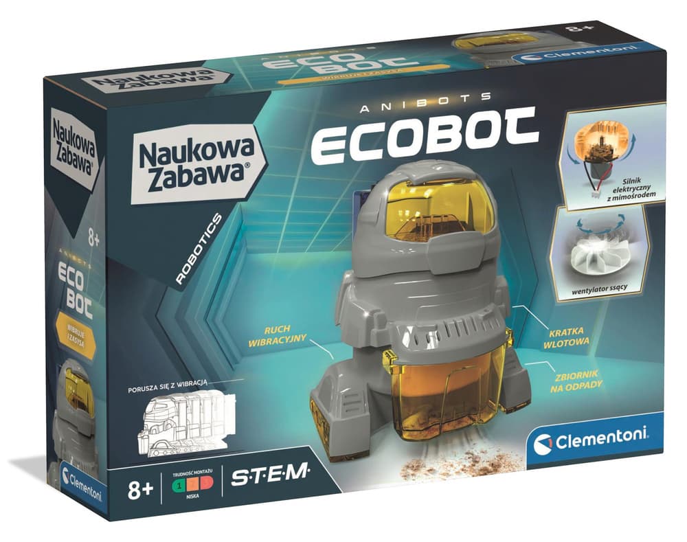 Znanstvena zabava komplet robot EcoBot, 50061, Clementoni 5