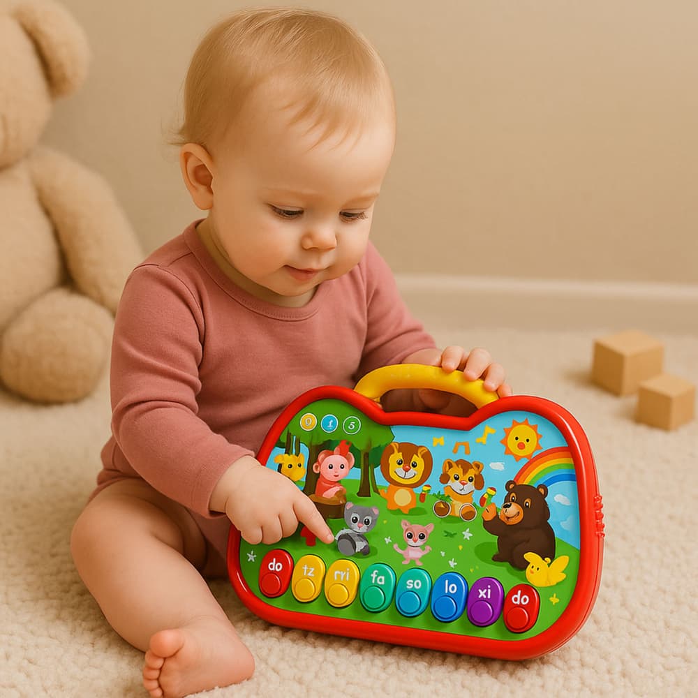 LEAN TOYS interaktivna izobraževalna tablica s sloni 4