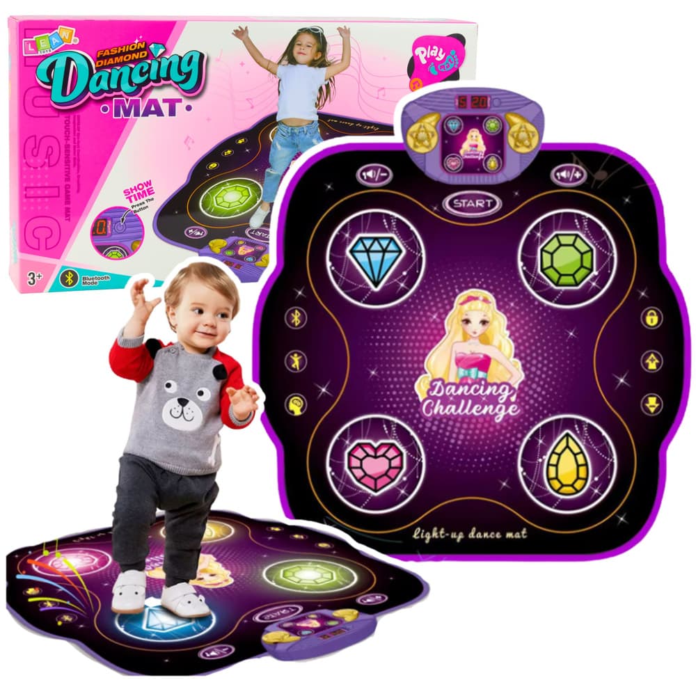 Interaktivna plesna podloga LEAN TOYS z Bluetooth, 9 stopenj igre