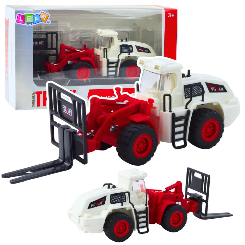 LEAN TOYS Viličar, kovinska dvigala, dviganje/spuščanje, luči, zvoki
