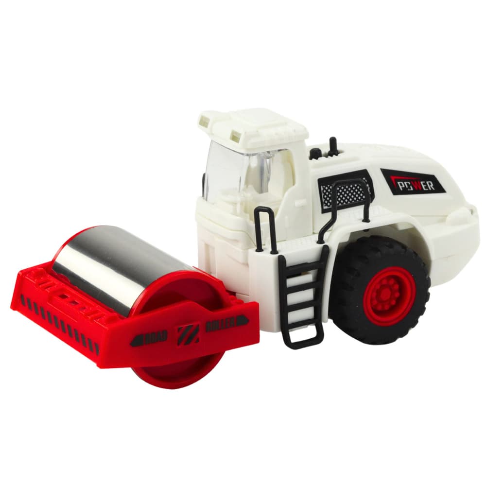 LEAN TOYS Cestni valjar, gradbeno vozilo, kovinski valj, luči, zvoki 2