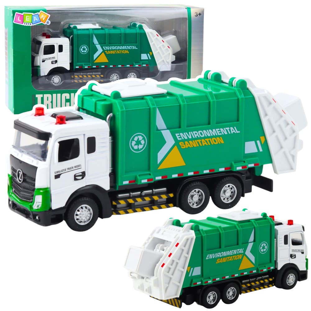 Lean Toys smetarska za otroke, zelena, s svetlobo in zvokom