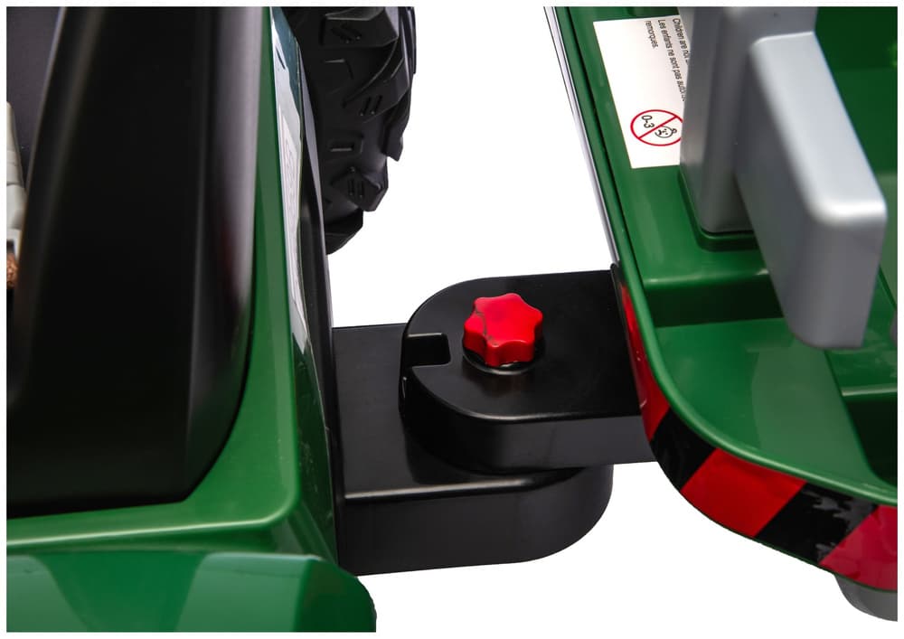 Traktor na akumulator LEAN CARS CH9959B s prikolico, temno zelen, 24V 8