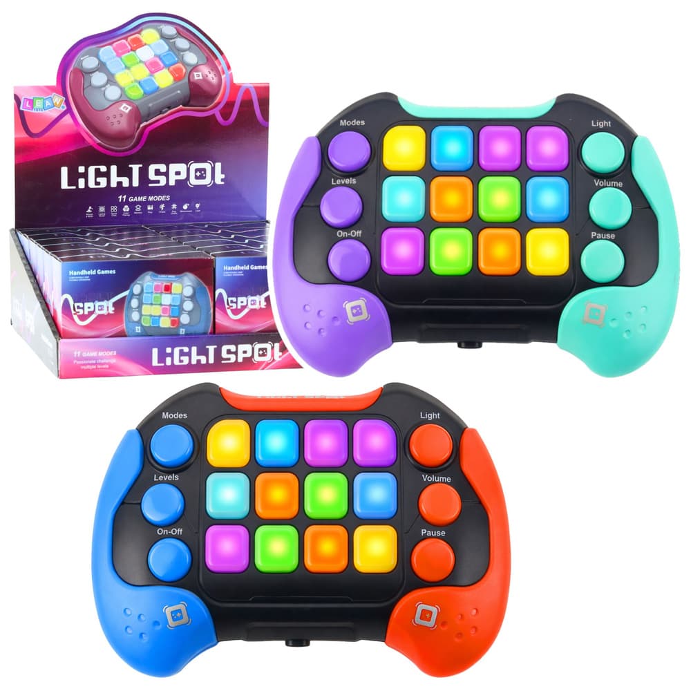 Elektronska igralna konzola LEAN TOYS Light Spot s 11 načini igre