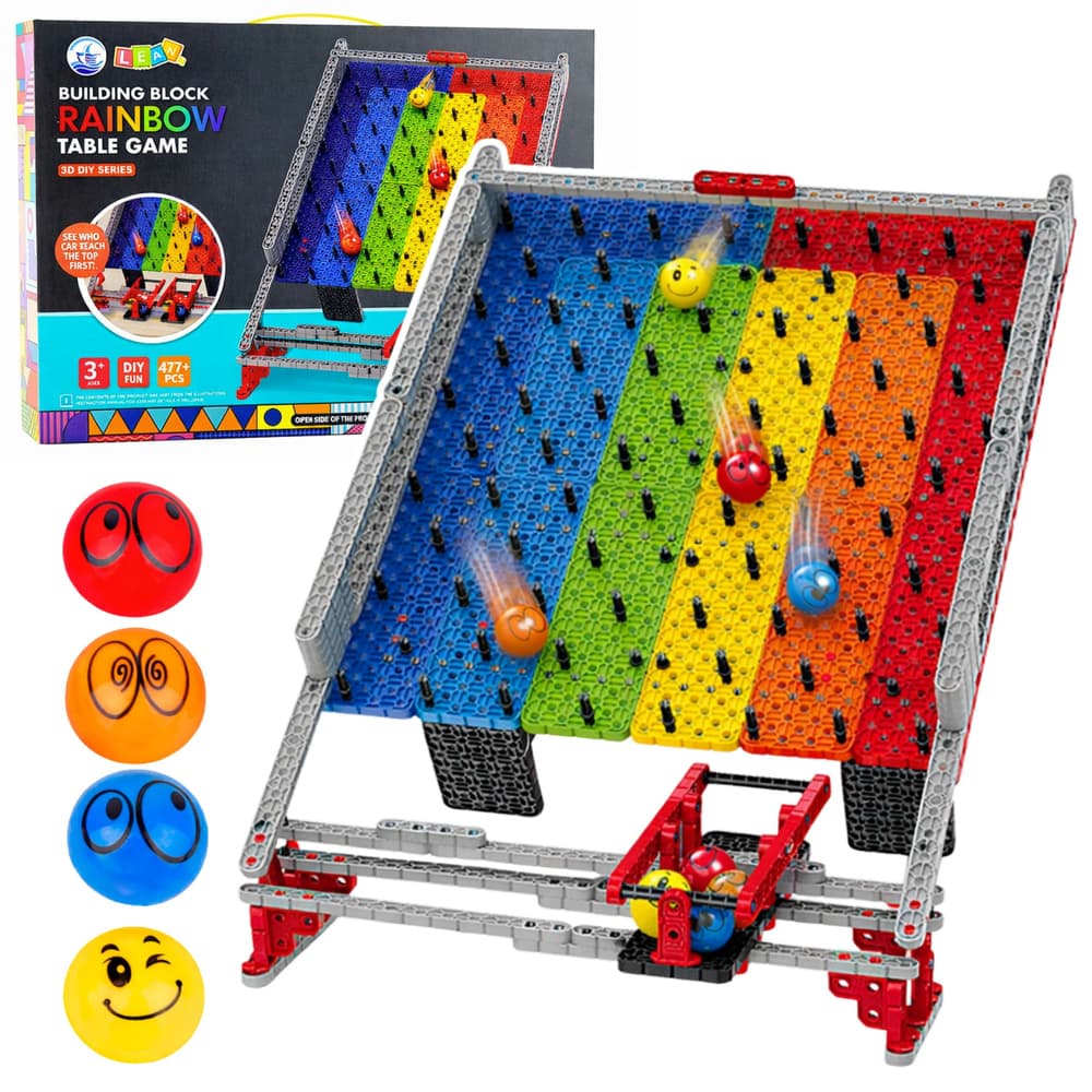 LEAN TOYS Kocke Pabirna Steza za Kroglice, 477 kos.
