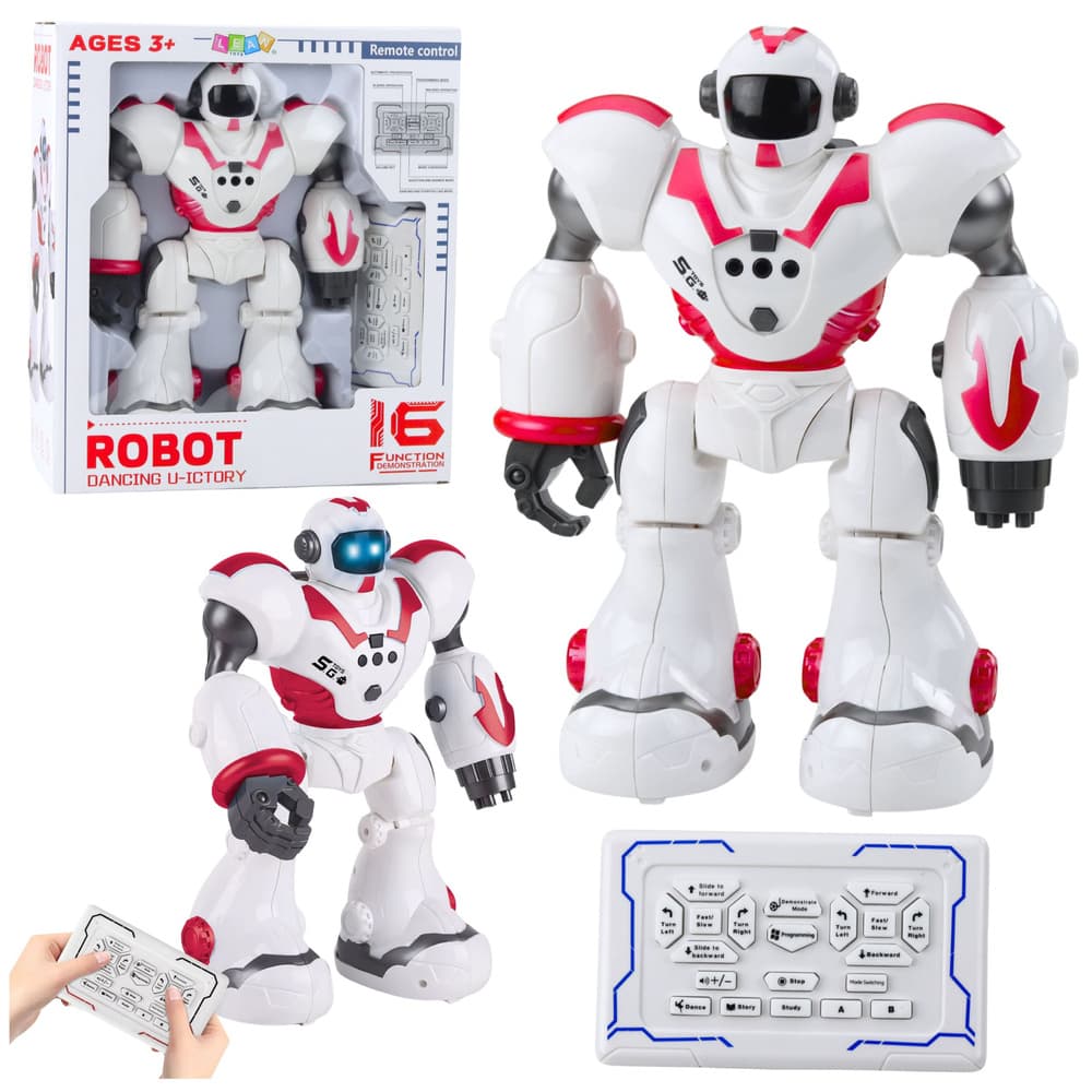 Interaktivni robot LEAN TOYS RC, 16 funkcij, roza