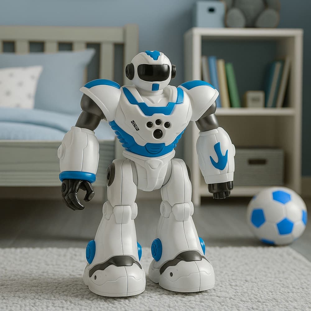 Interaktivni robot LEAN TOYS RC, 16 funkcij, modri 5