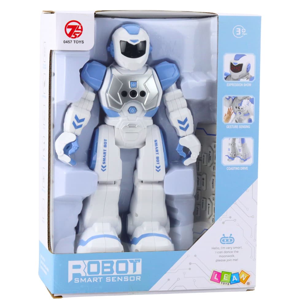 Izobraževalni robot LEAN TOYS, govori, pleše, modri 6