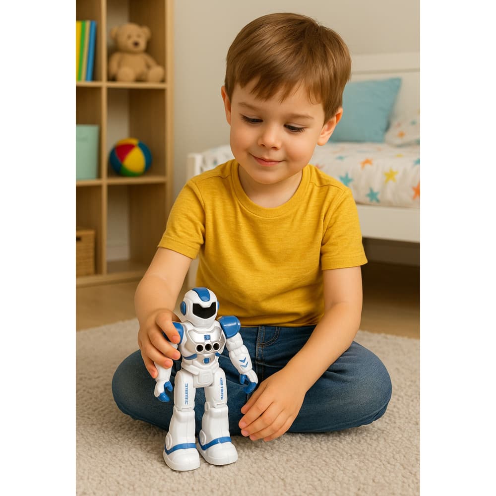 Izobraževalni robot LEAN TOYS, govori, pleše, modri 5