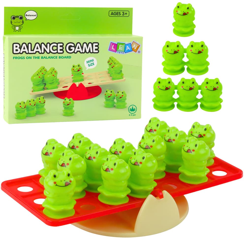 Igra spretnosti LEAN TOYS Balans žabice