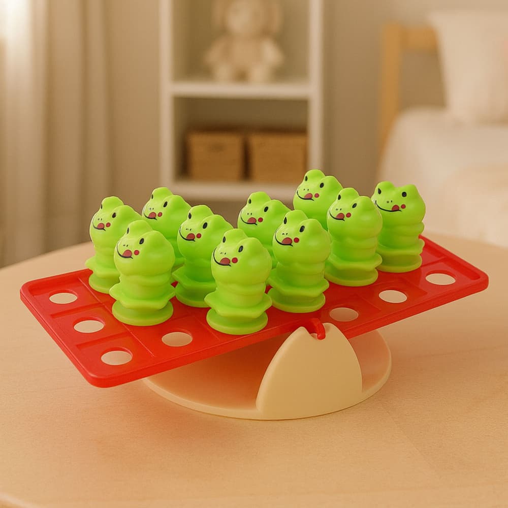 Igra spretnosti LEAN TOYS Balans žabice 3
