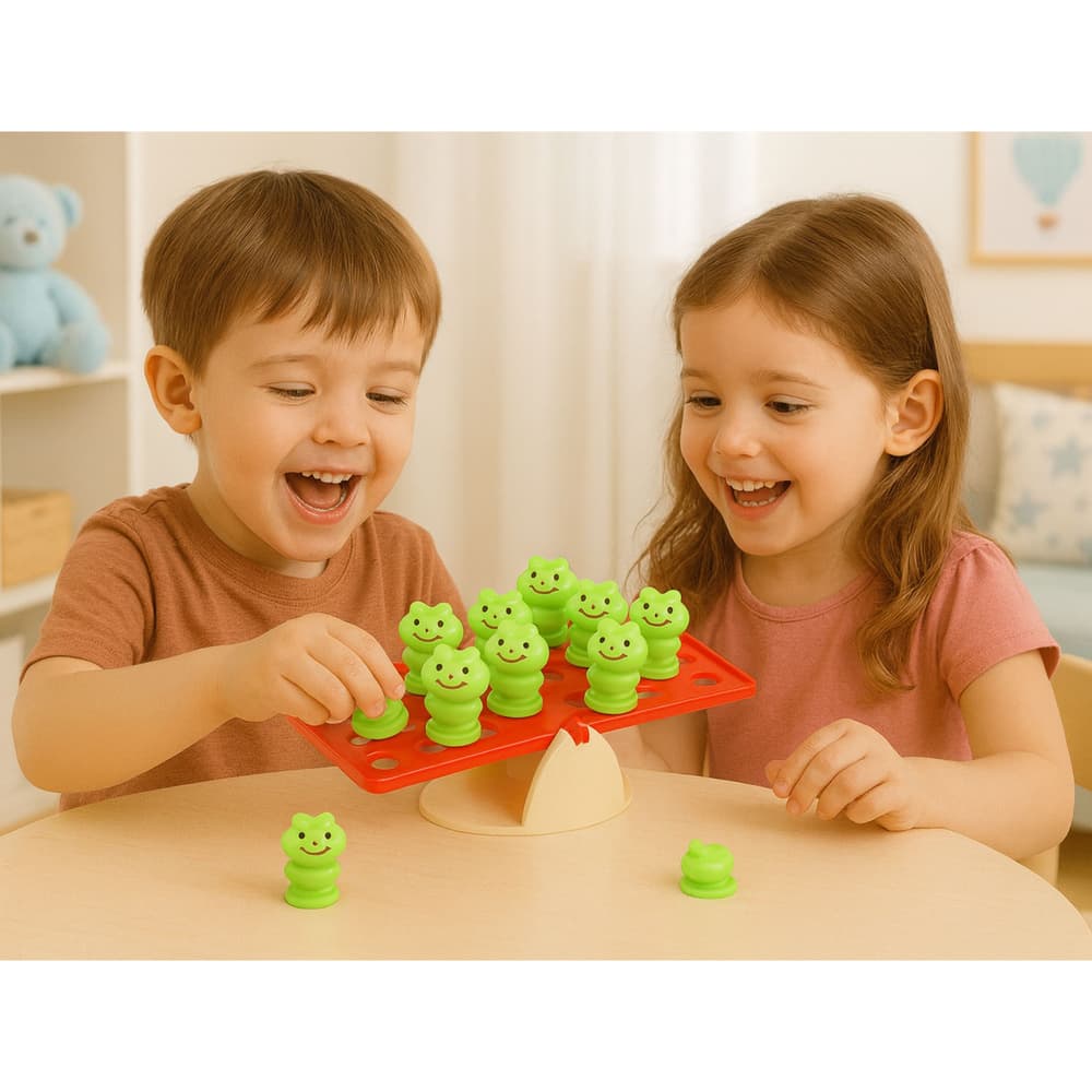 Igra spretnosti LEAN TOYS Balans žabice 5