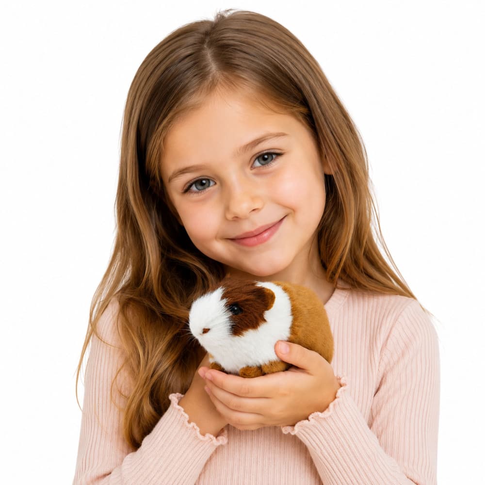 AnP-28872 Plišasta morska prašička LEAN TOYS, rjava 2