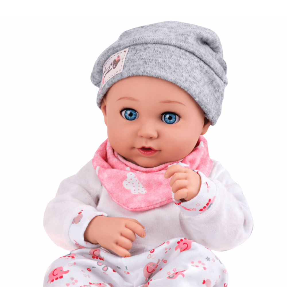 Lutka LEAN TOYS Bobas z dodatki za hranjenje, 28 cm 4