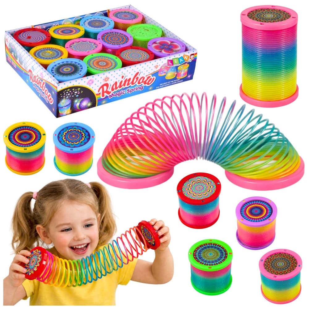 LEAN TOYS Svetleča vzmet za otroke, LED, 1 kos.