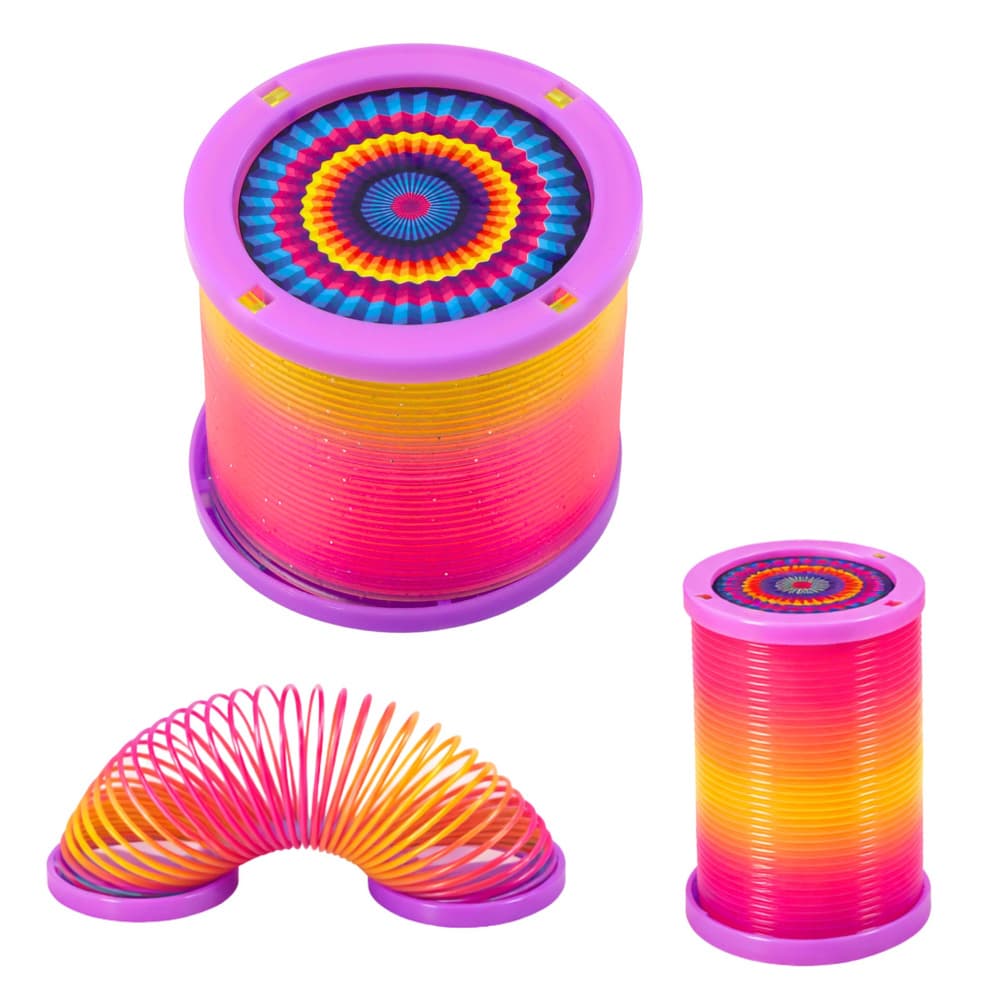 LEAN TOYS Svetleča vzmet za otroke, LED, 1 kos. 4