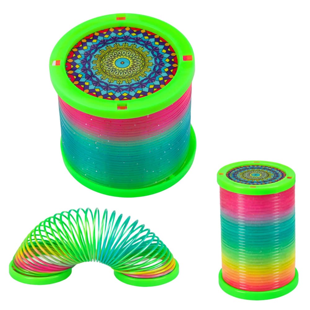 LEAN TOYS Svetleča vzmet za otroke, LED, 1 kos. 6