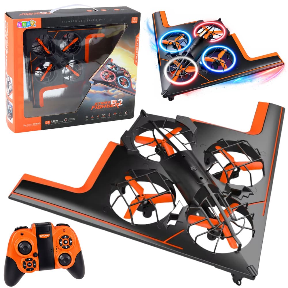 Dron LEAN TOYS RC s LED lučmi in upravljanjem preko aplikacije