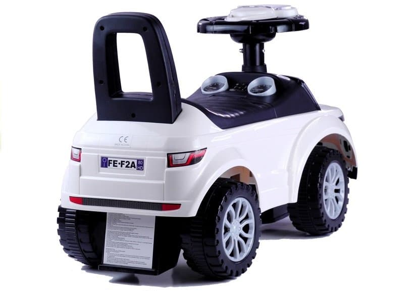 LEAN CARS Vozilo za malčke 613W, zvok + luči, belo 2