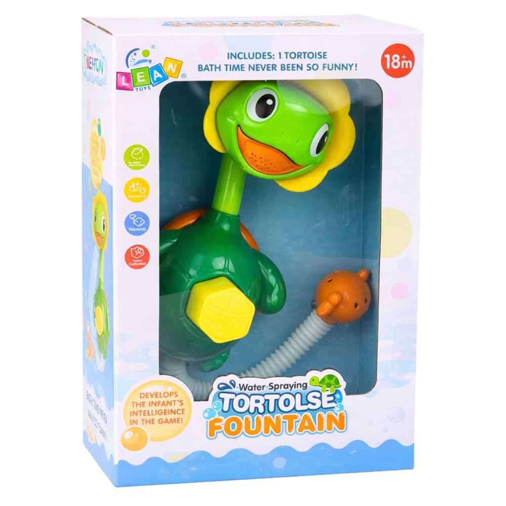 Igrača za kopanje LEAN TOYS Želva z ribico, pršilnik, priseski 5