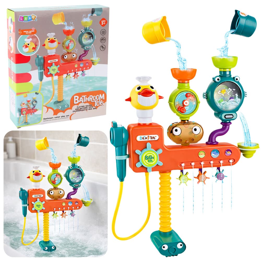Igrača za kopanje LEAN TOYS Prekucni vrtiljak, lončki, pršilnik