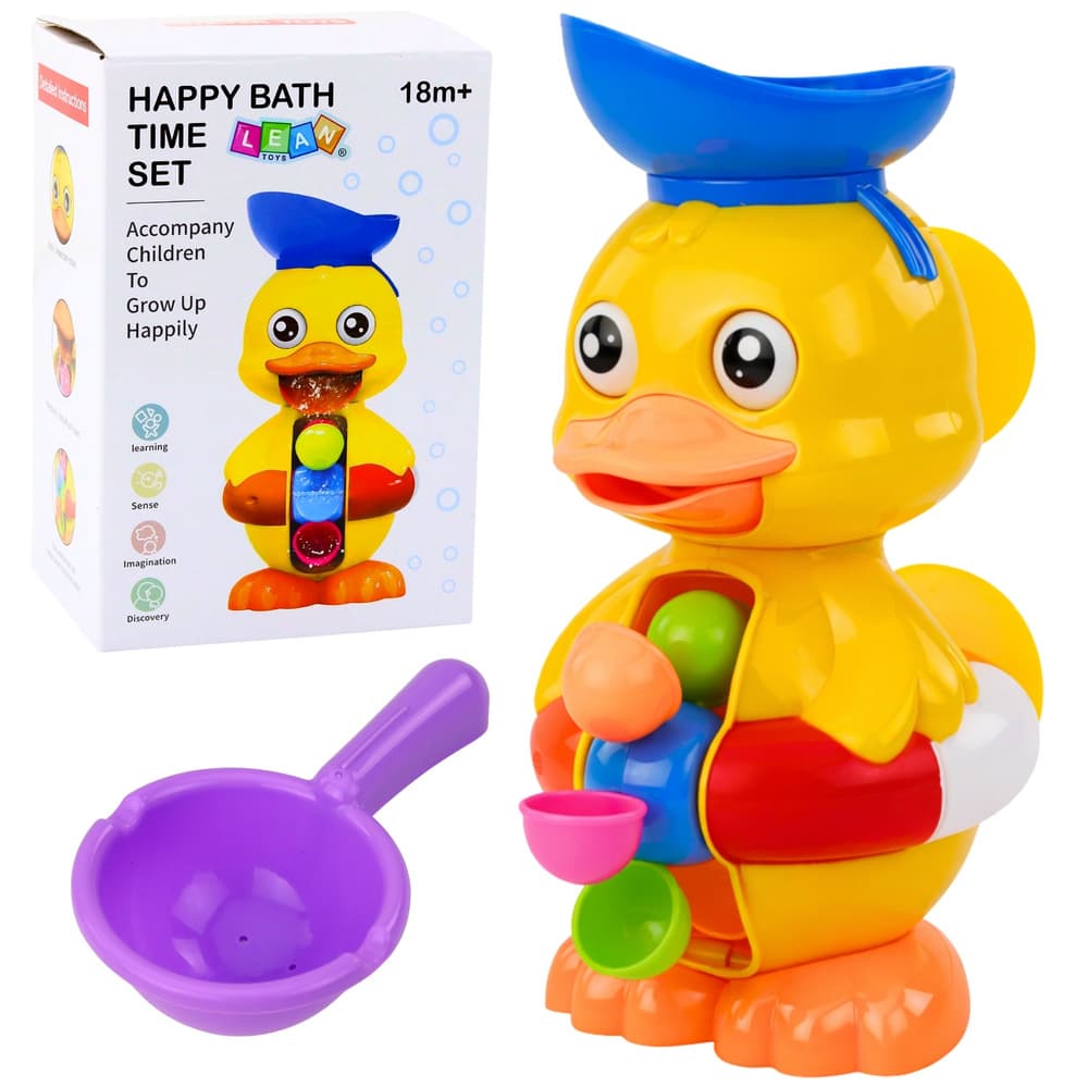 Interaktivna igrača za kopanje LEAN TOYS Račka z vrtiljakom, priseski