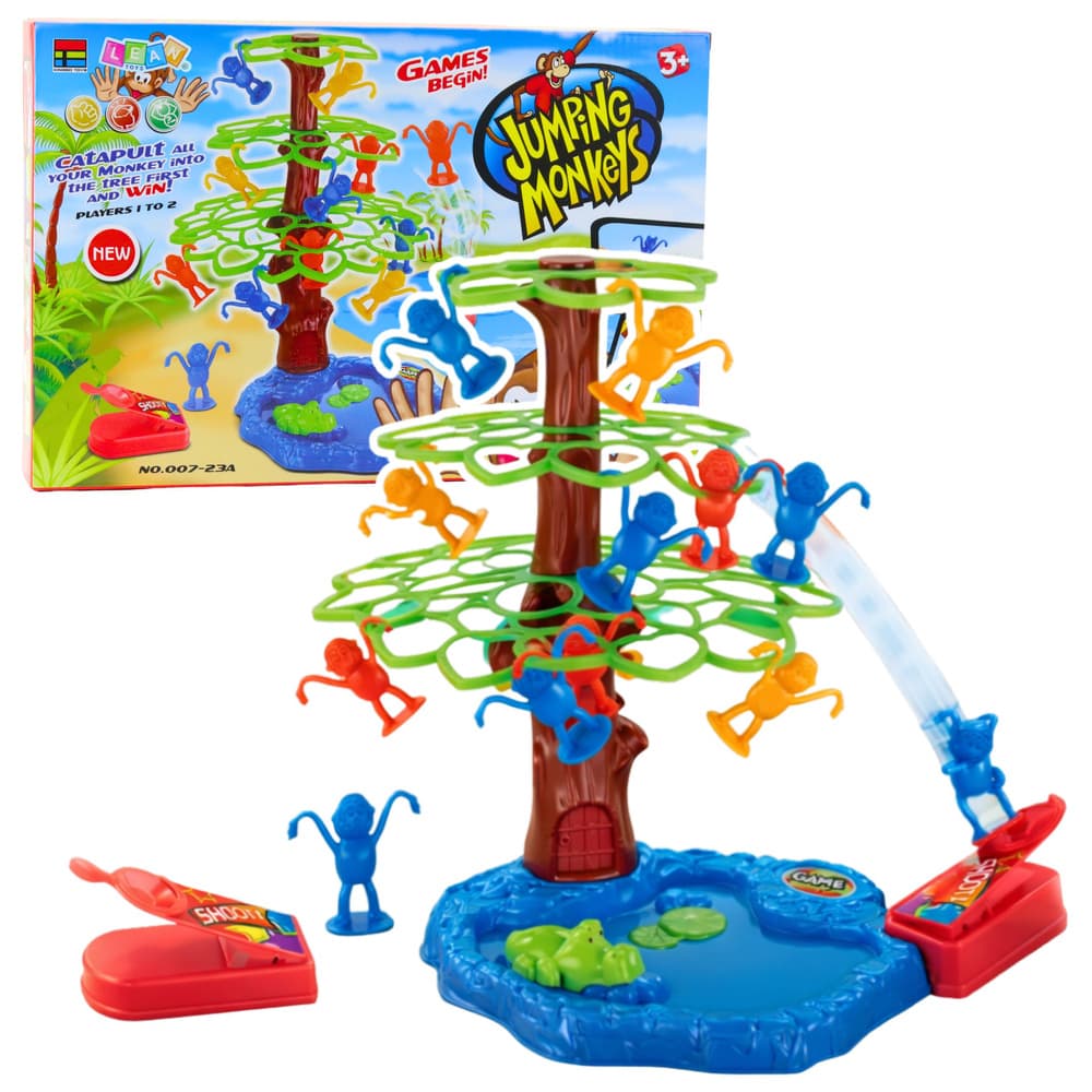 LEAN TOYS Skakajoče opice - družabna igra za spretnost