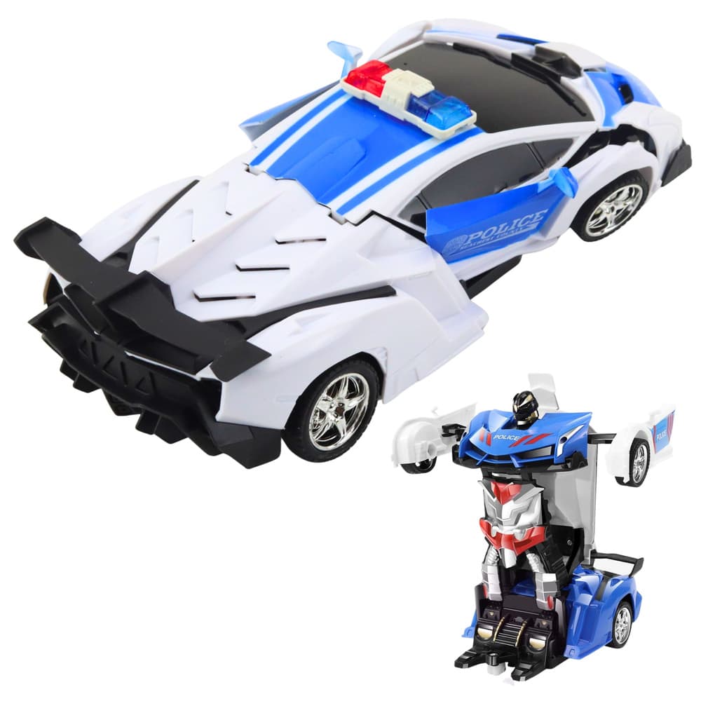 2v1 RC policijski avto robot LEAN TOYS, daljinsko voden 3