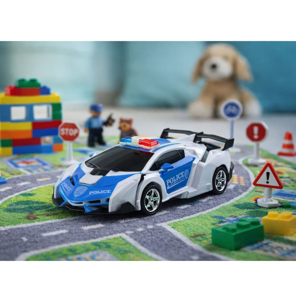 2v1 RC policijski avto robot LEAN TOYS, daljinsko voden 5