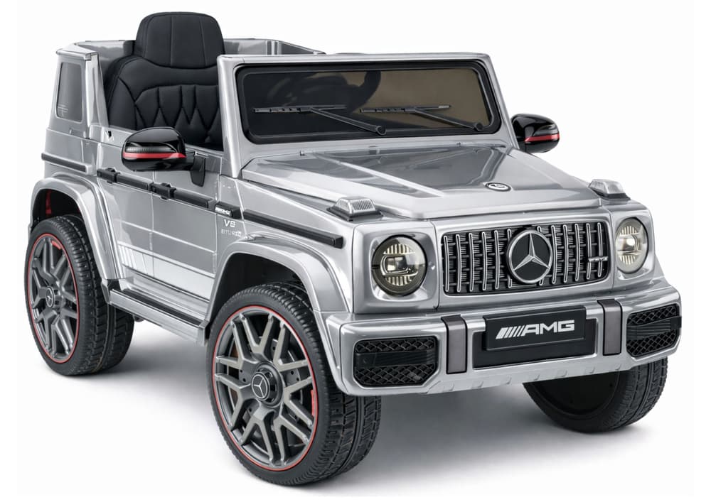 Električni avtomobil Mercedes AMG G 63, srebrn, lakiran