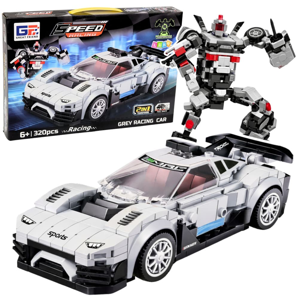 Kocke konstrukcijske: dirkalnik ali robot (2v1), bel