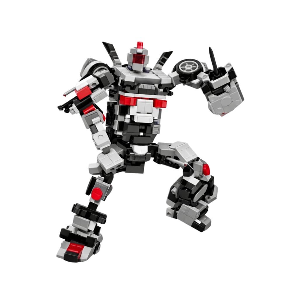 Kocke konstrukcijske: dirkalnik ali robot (2v1), bel 3
