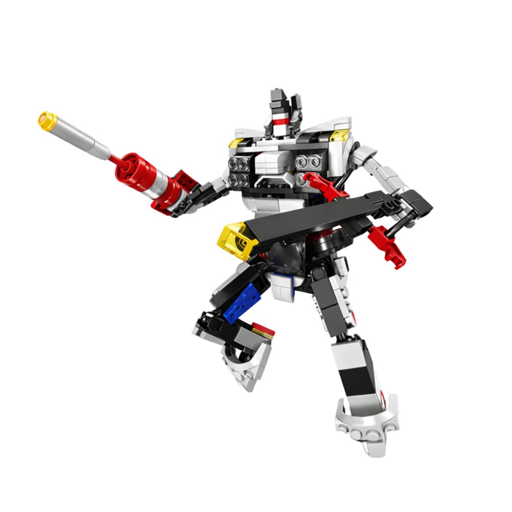 Kocke konstrukcijske: dirkalnik ali robot (2v1), bel 2