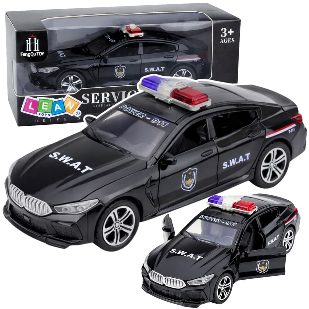 LEAN TOYS SWAT vozilo s lučmi, zvoki, pogonom in vrati