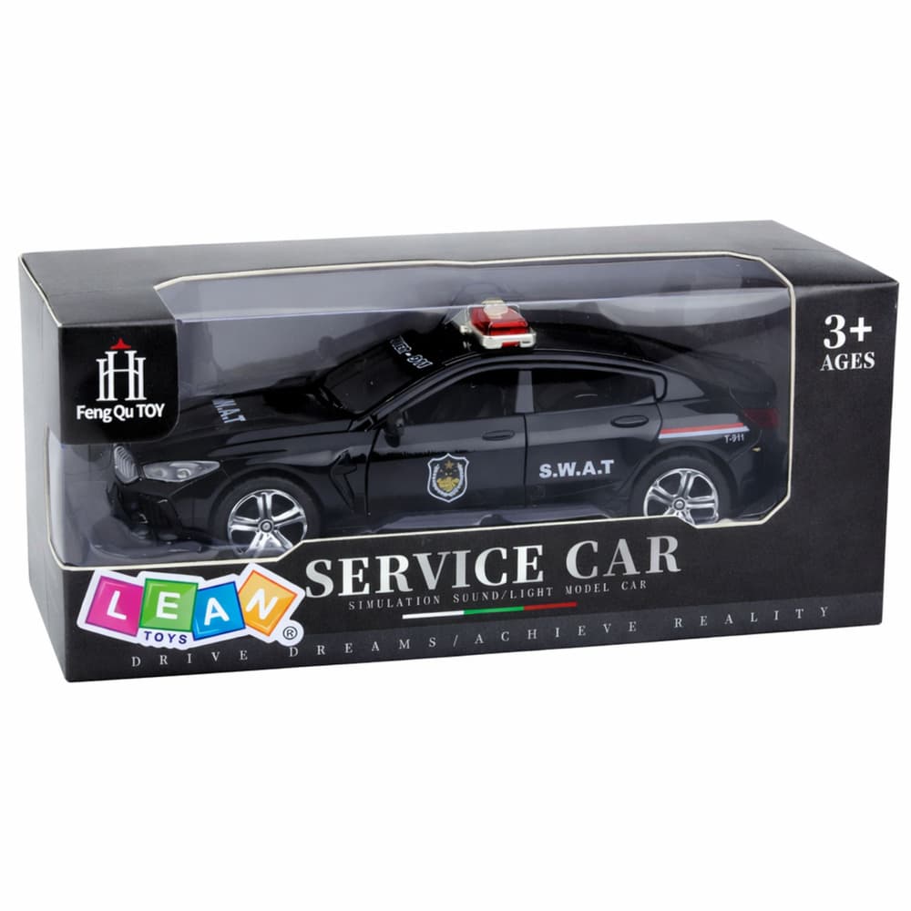 LEAN TOYS SWAT vozilo s lučmi, zvoki, pogonom in vrati 6