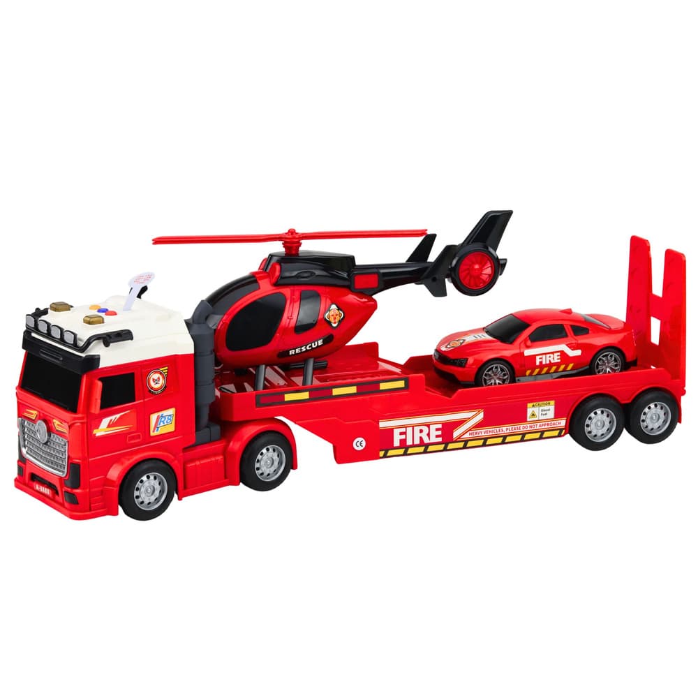 Gasilski reševalni set: tovornjak, helikopter, avto 2