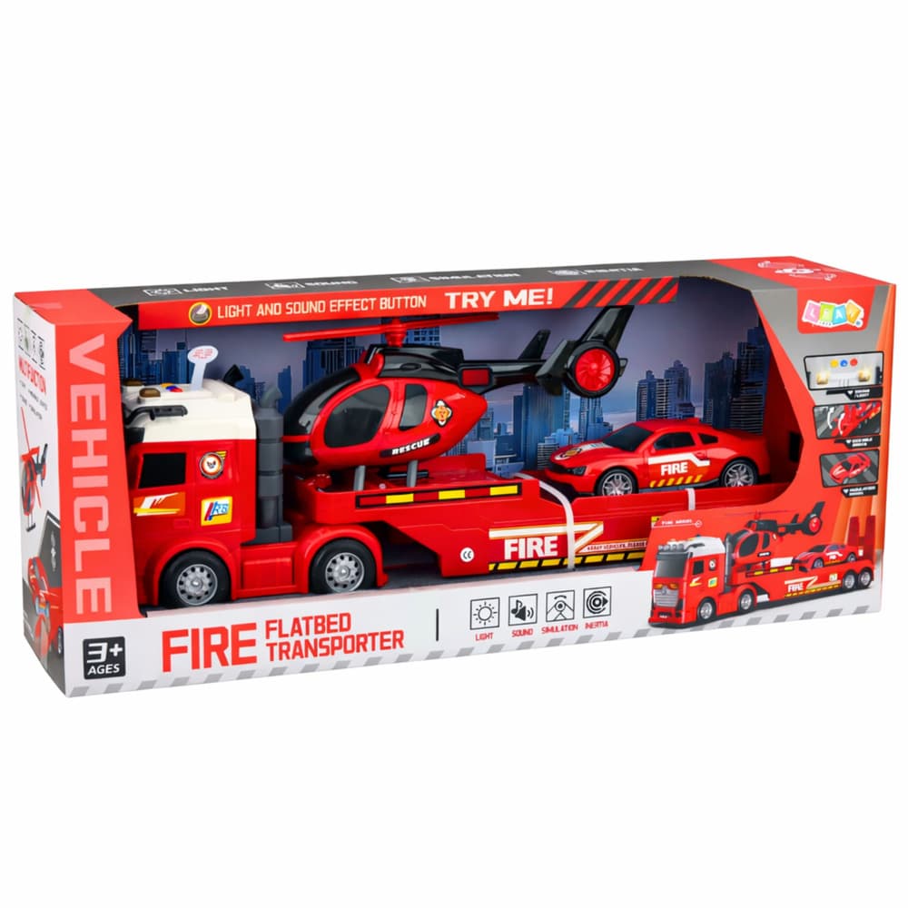 Gasilski reševalni set: tovornjak, helikopter, avto 6