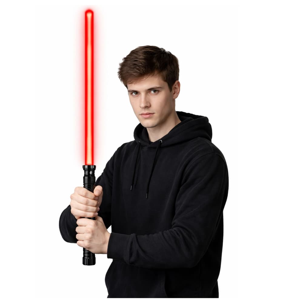 Laser sablja, svetleča, z zvoki, kovinski ročaj, 75 cm 3