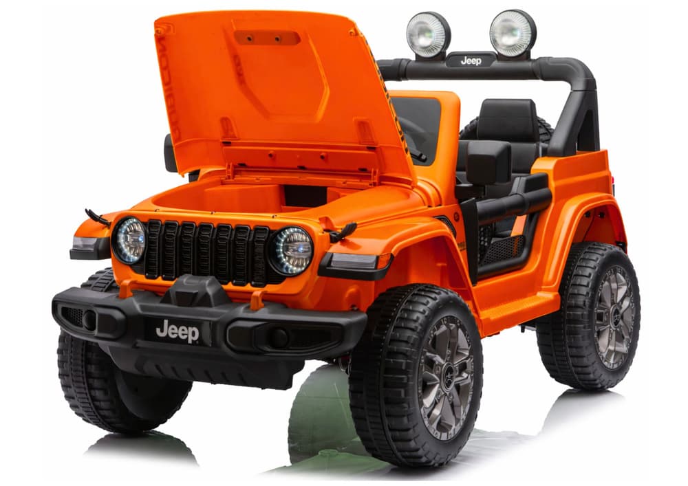 LEAN CARS Akumulatorski Jeep Rubicon 4x4 (oranžni) 7