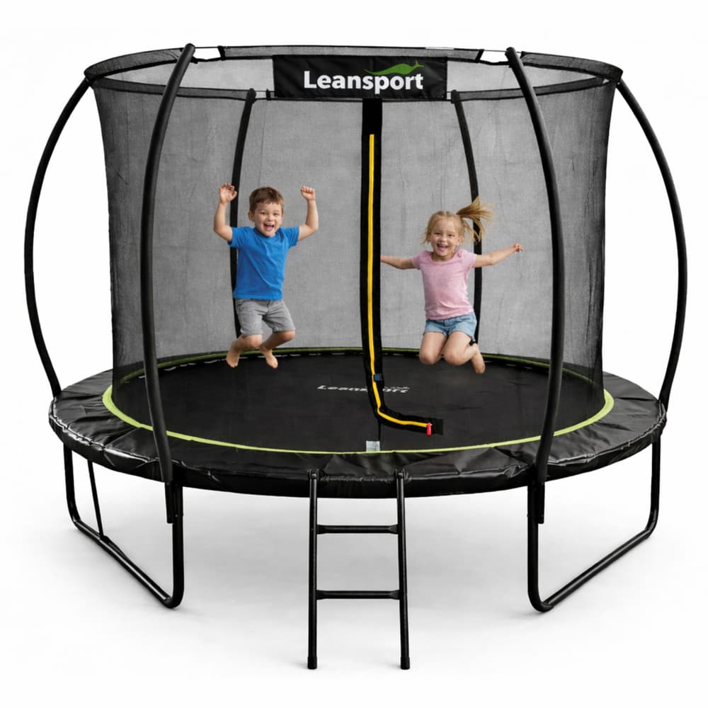 Vrtna trampolina LEAN, notranja mreža, črno-zelena, 183 cm (6ft)