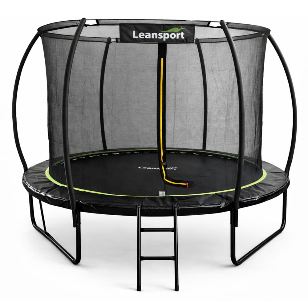 Vrtna trampolina LEAN, notranja mreža, črno-zelena, 252 cm (8ft)