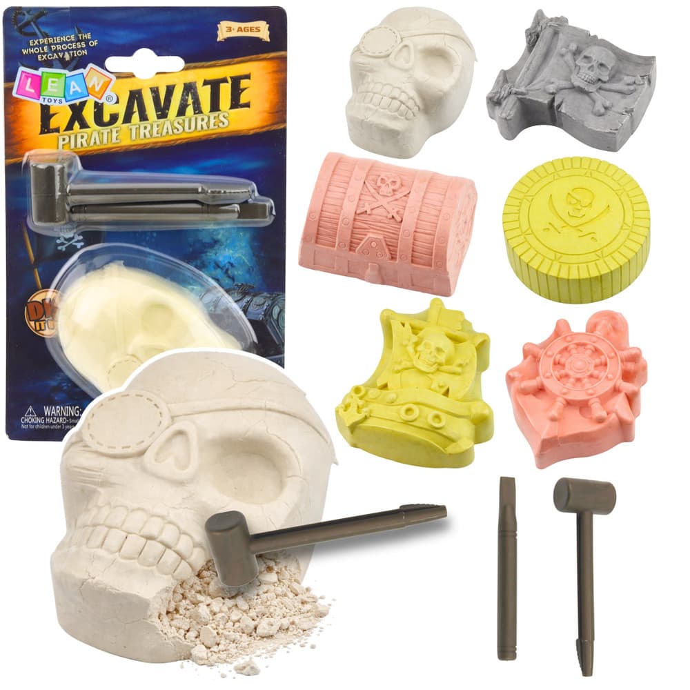 LEAN TOYS Piratski arheološki set: Izkopavanje zakladov